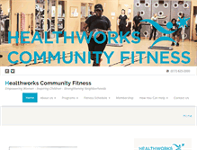 Tablet Screenshot of healthworkscommunityfitness.org
